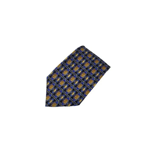 Geoffrey Beene Tie 57' Long 4' Wide Men's Tie Silk Necktie Multi Colored - Picture 2 of 6